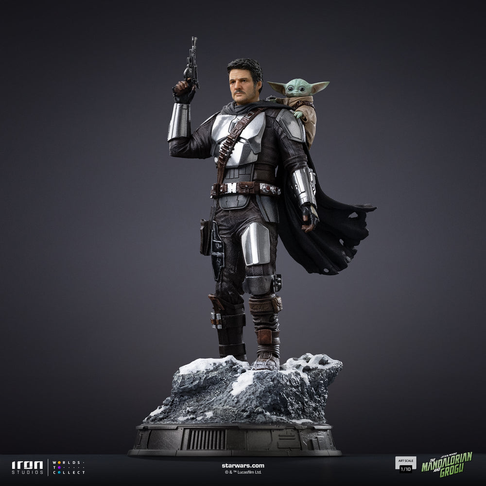 Pré-commande - Statue Mandalorian and Grogu - The Mandalorian and Grogu Movie - Art Scale 1/10 - Iron Studios