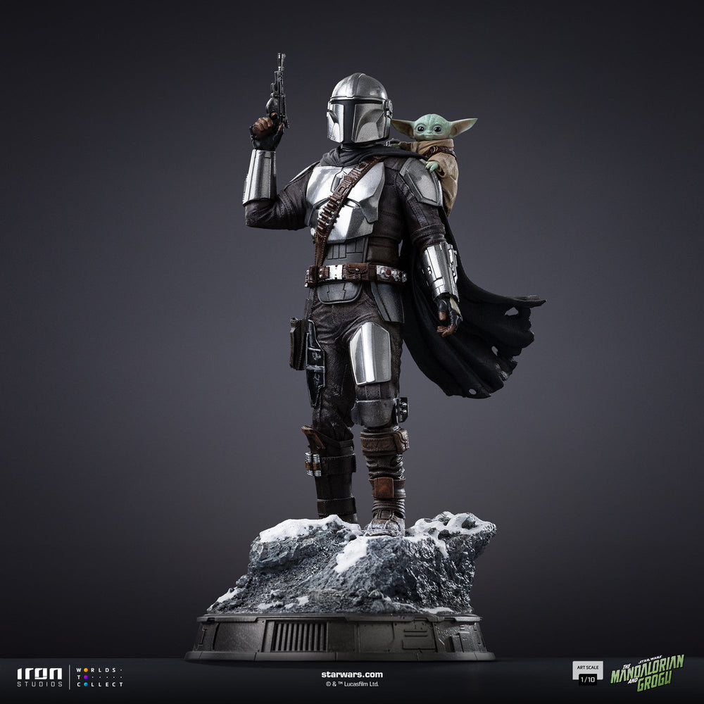 Pré-commande - Statue Mandalorian and Grogu - The Mandalorian and Grogu Movie - Art Scale 1/10 - Iron Studios