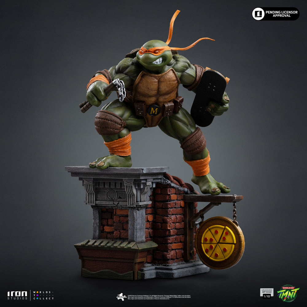 Pré-commande - Statue Michelangelo Unleashed - Teenage Mutant Ninja Turtles - Art Scale 1/10 - Iron Studios