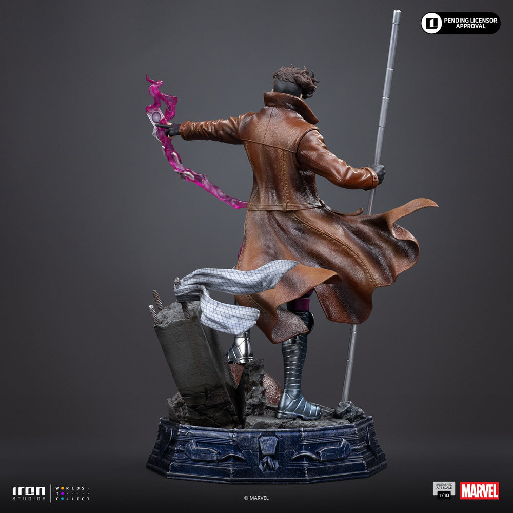 Pré-commande - Statue Gambit Unleashed - X-Men - Art Scale 1/10 - Iron Studios