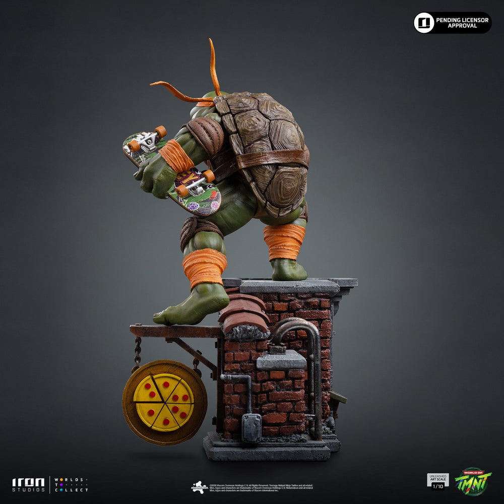Pré-commande - Statue Michelangelo Unleashed - Teenage Mutant Ninja Turtles - Art Scale 1/10 - Iron Studios