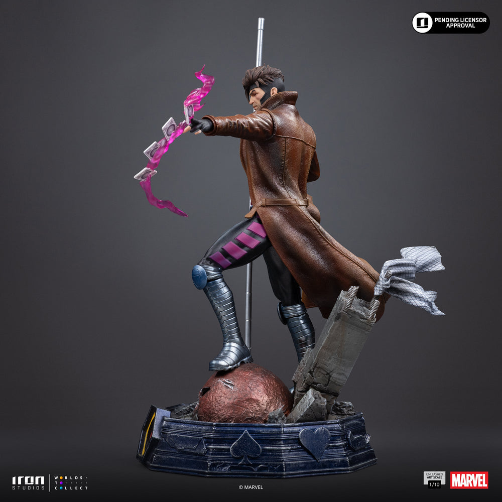 Pré-commande - Statue Gambit Unleashed - X-Men - Art Scale 1/10 - Iron Studios