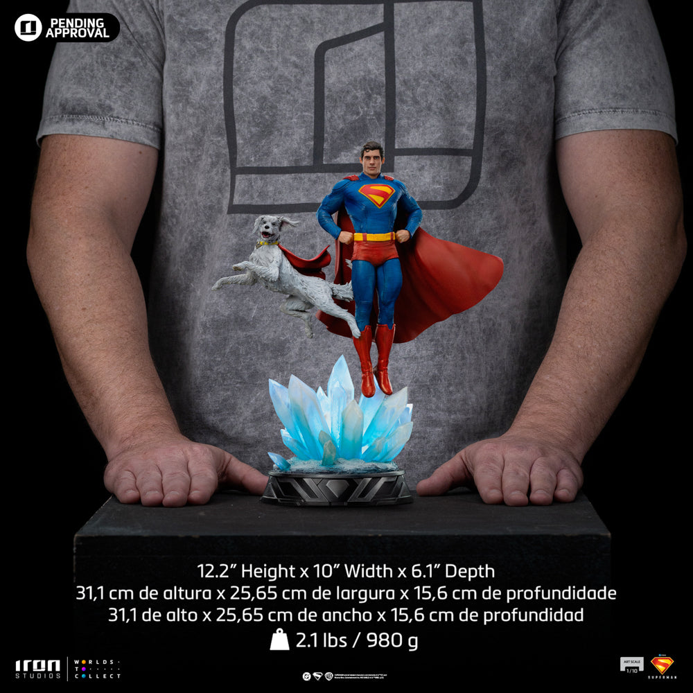 Statue Superman and Krypto - Superman: Legacy - Art Scale 1/10 - Iron Studios