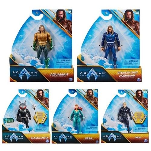 1 figurine aleatoire -DC Aquaman 4" figurine 5 assortie 15x16cm