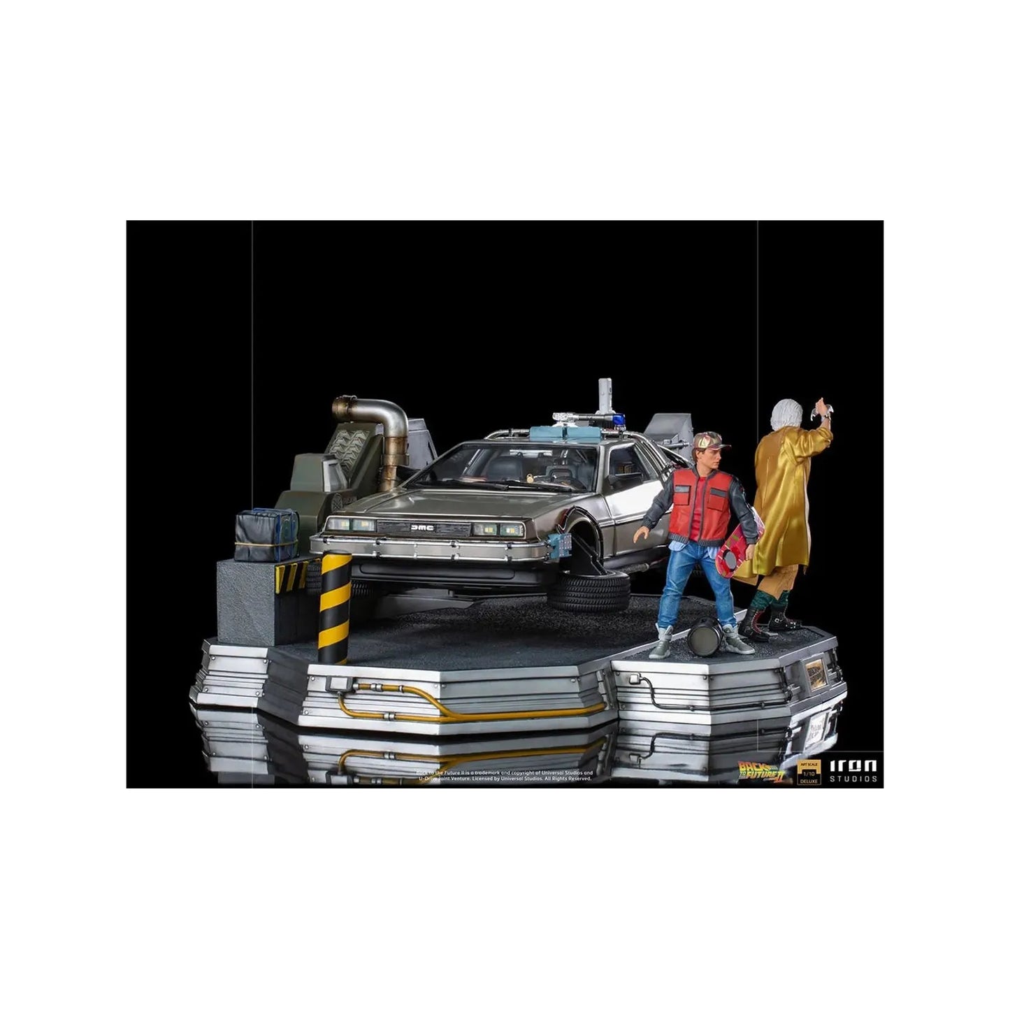 Delorean Full Set Deluxe - Back to the Future II - Art Scale 1/10 - Iron Studios