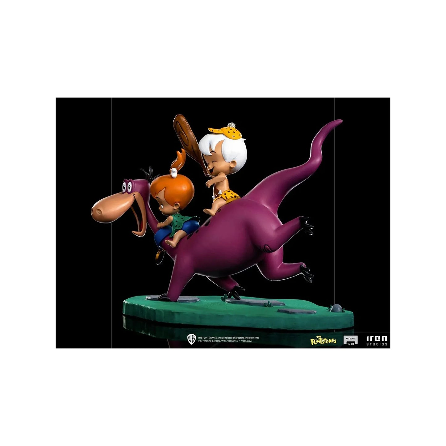 Statue Dino, Pebbles, Bamm-Bamm - The Flintstones - Art Scale 1/10 - Iron Studios