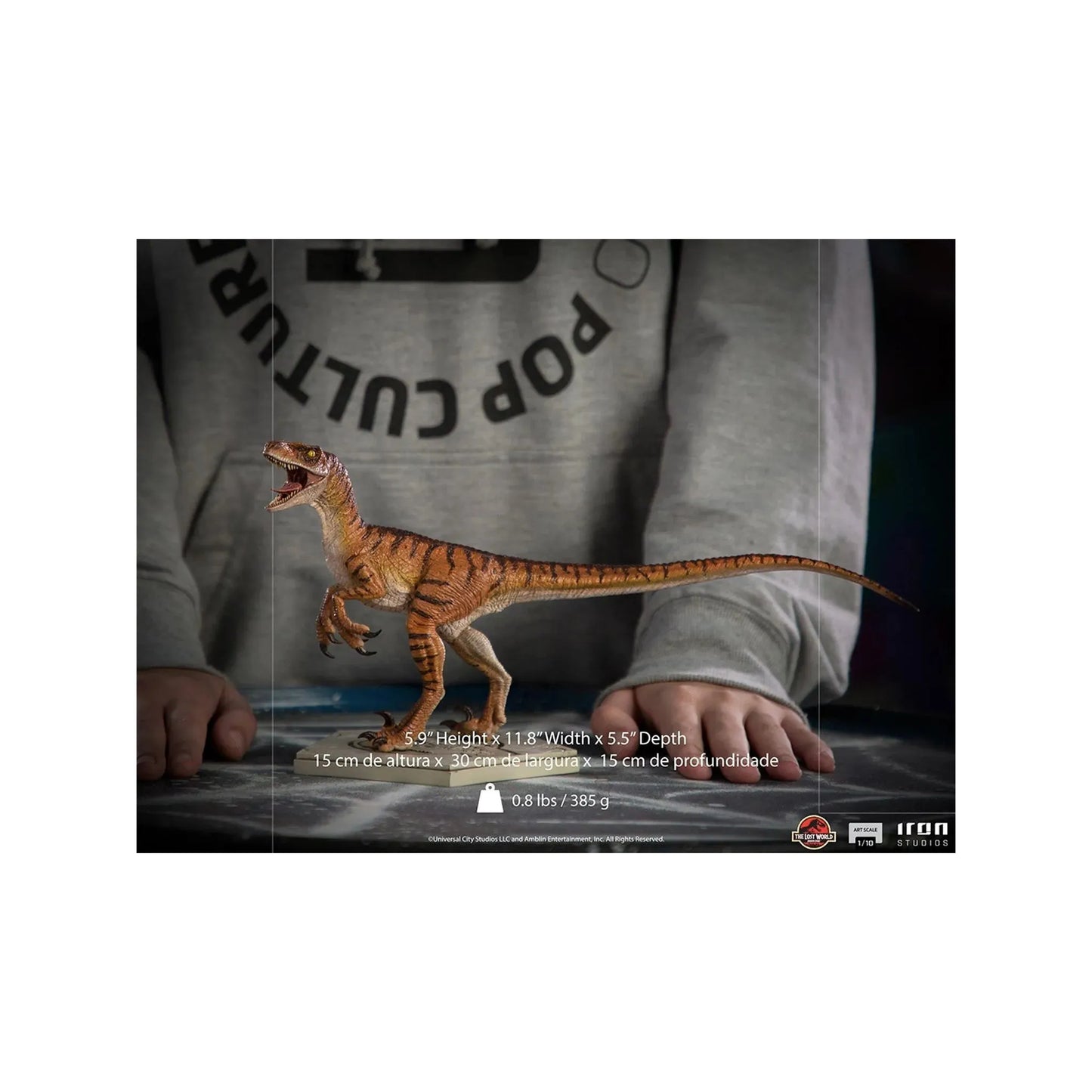 Statue Velociraptor - Jurassic World Lost World - Art Scale 1/10 - Iron Studios