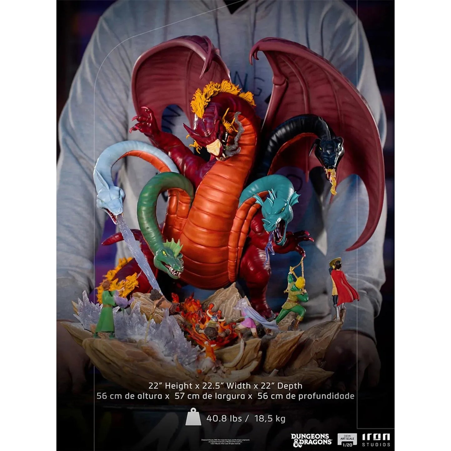 Statue Tiamat Battle - Dungeons And Dragons - Demi Art 1/20 - Iron Studios