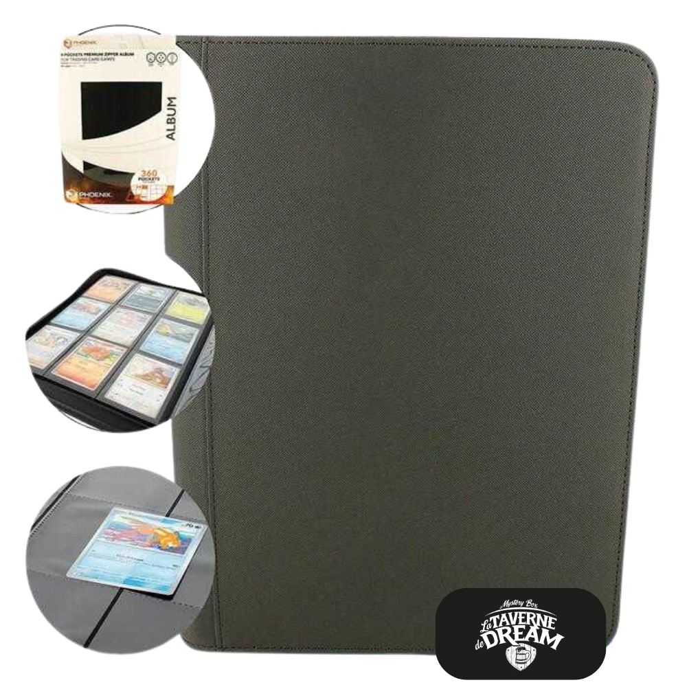 Classeur Zip Premium 9 cases - 360 cartes