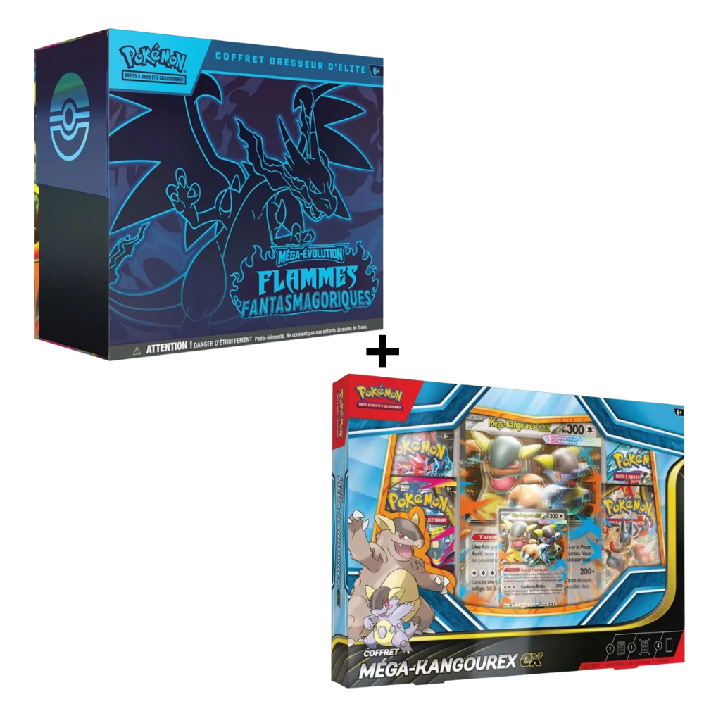 ETB Flammes Fantasmagoriques + Coffret Mega-Kangourex Ex - Français