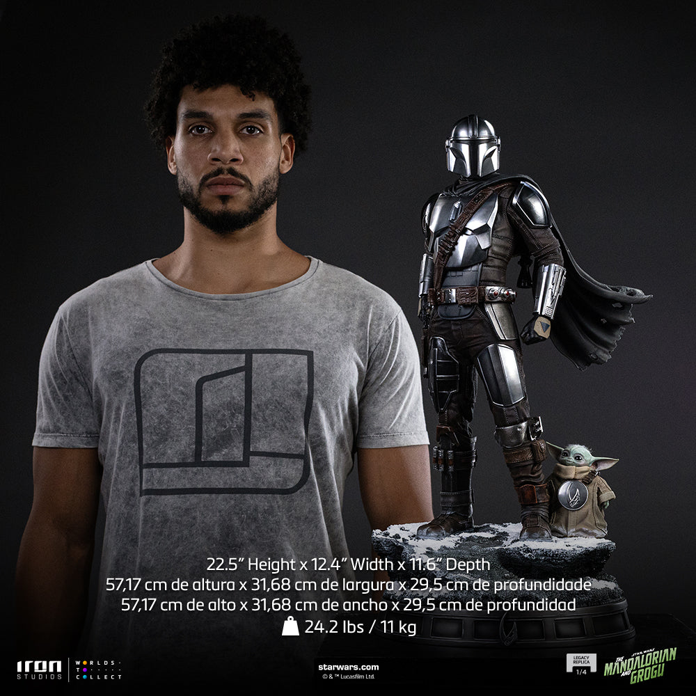 Pré-commande - Statue The Mandalorian and Grogu - The Mandalorian Movie - Legacy Replica 1/4