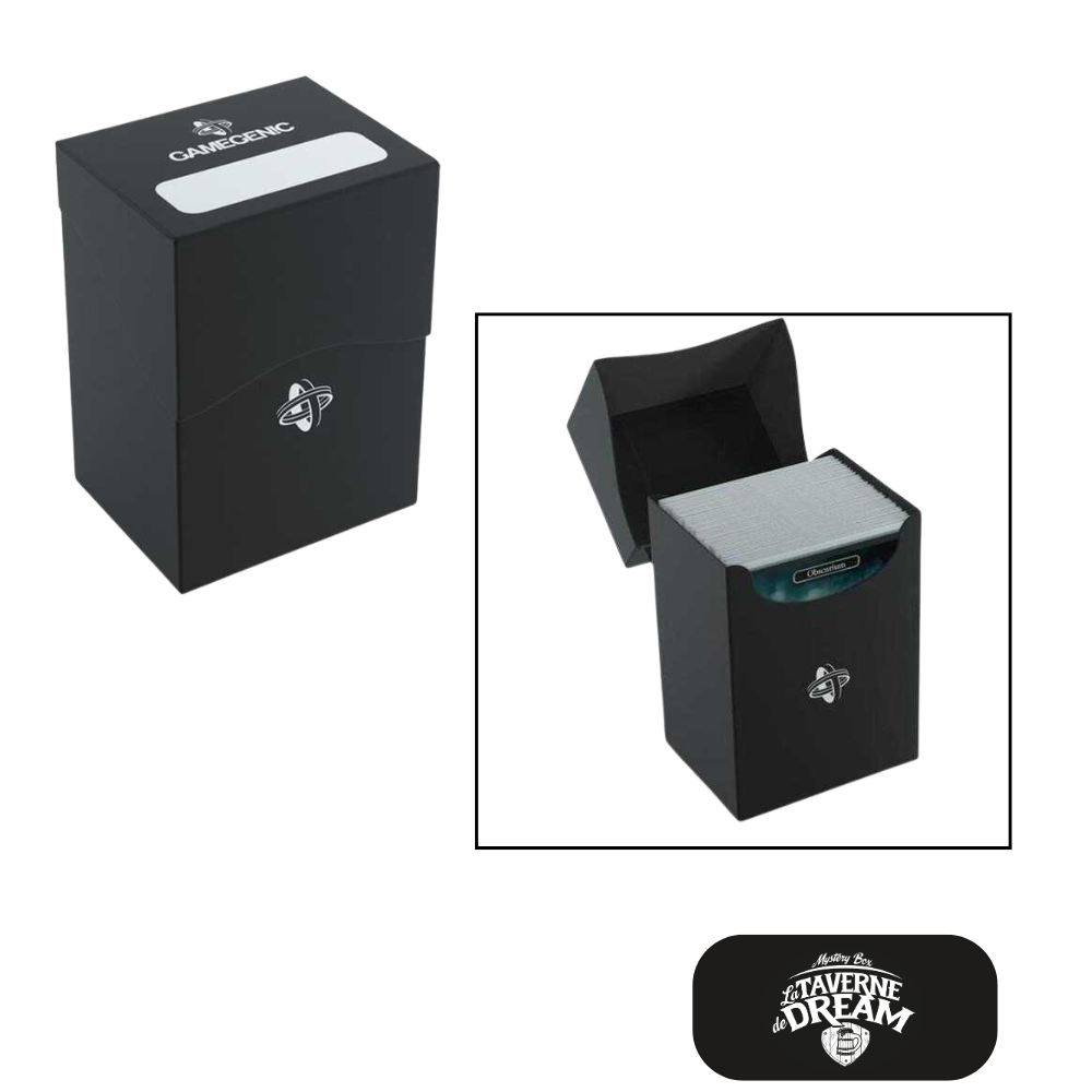 Boîte de rangement de cartes noire
