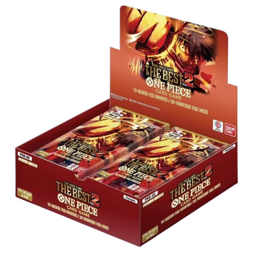 One Piece CG - Boîte de 20 Boosters - PRB-02 Premium Booster The Best 2 - Français