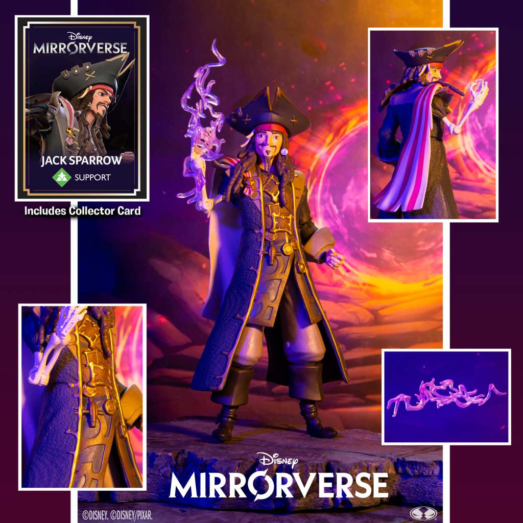Disney mirror 7 pouce jack sparrow af pirates des caraïbes