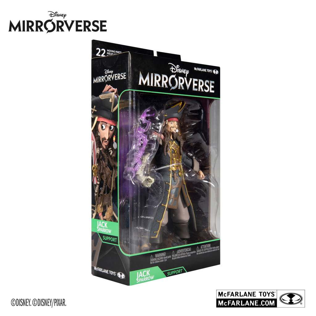 Disney mirror 7 pouce jack sparrow af pirates des caraïbes