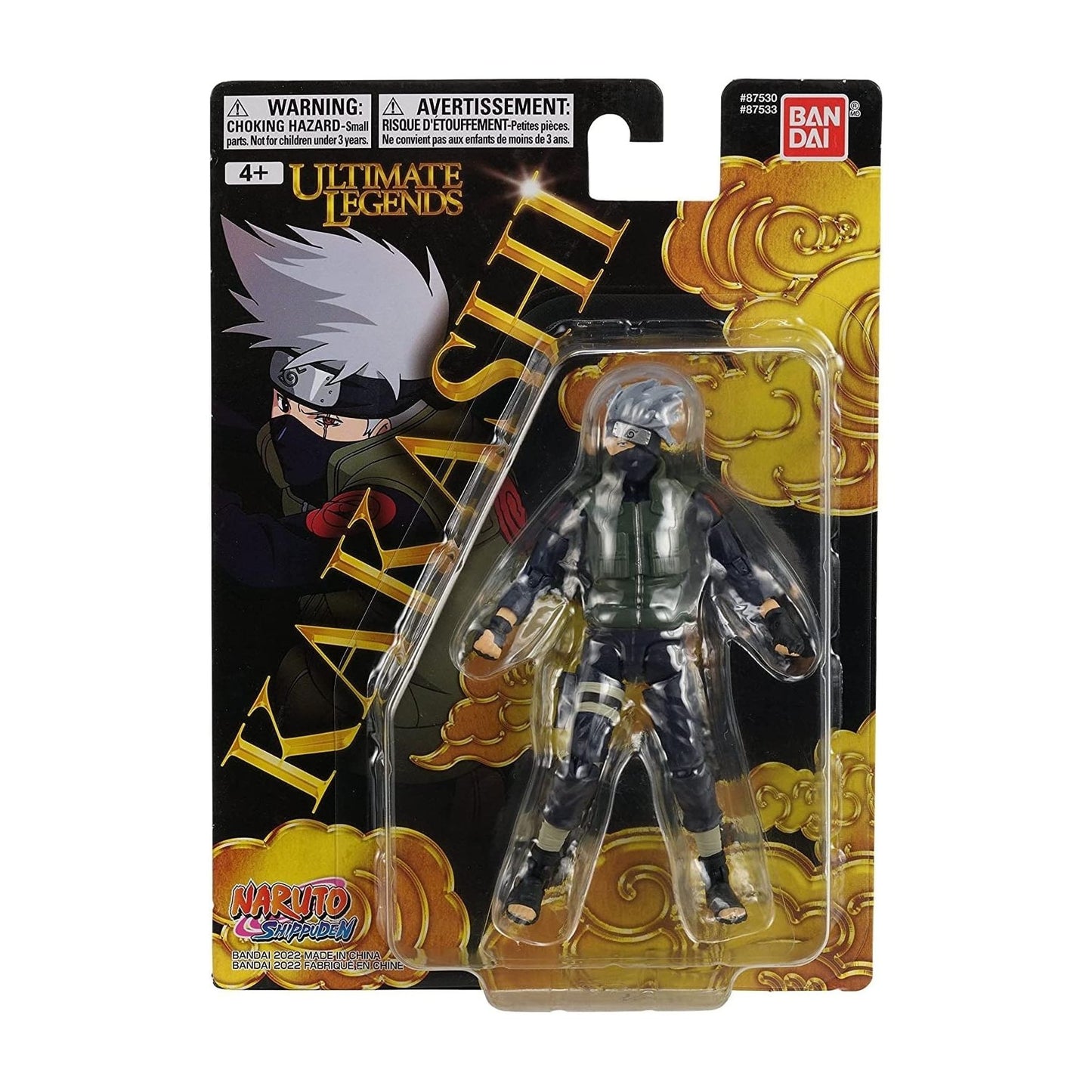 BANDAI Namco Entertainment Ultimate Legends – Naruto – Kakashi Hatake Figurine d'action de 12,7 cm **📖⚡🐕