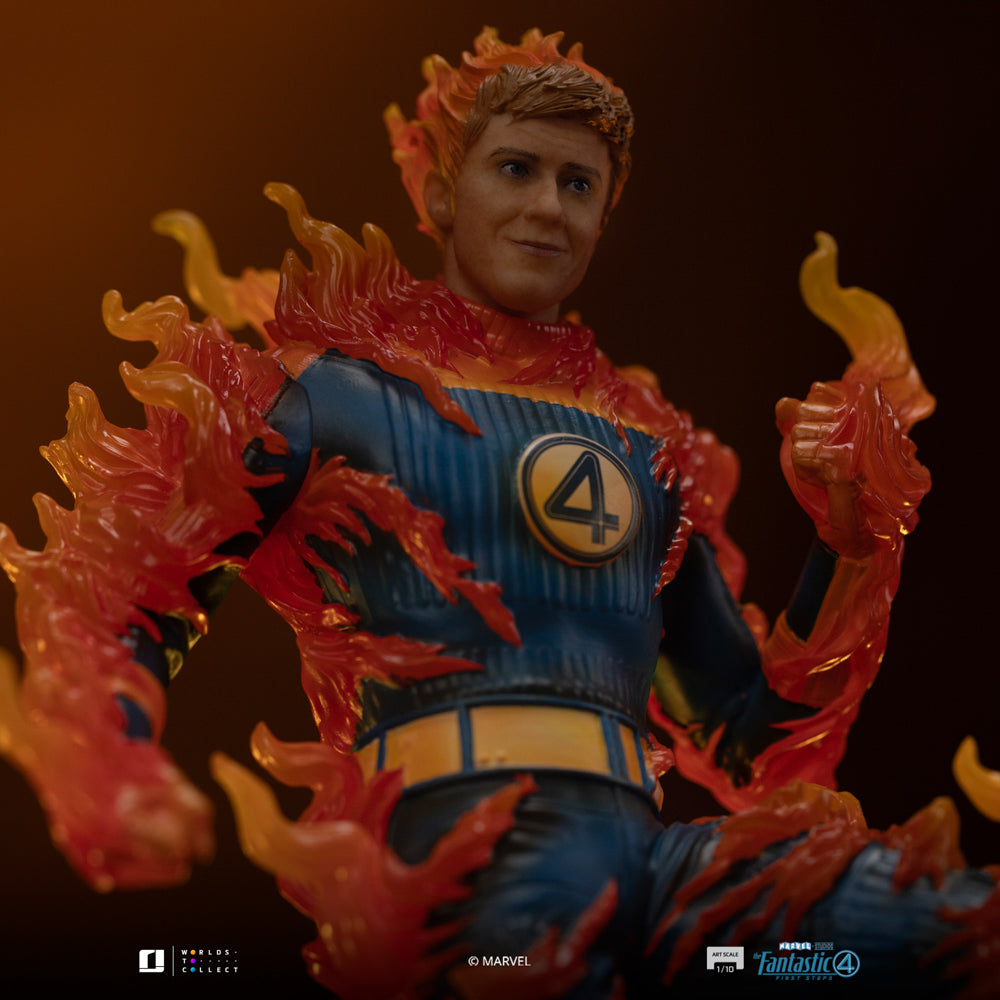 Statue Human Torch (Blue Suit Variant) - Fantastic Four - Art Scale 1/10 - Iron Studios
