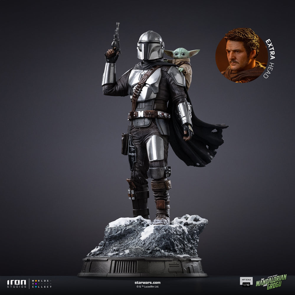 Pré-commande - Statue Mandalorian and Grogu - The Mandalorian and Grogu Movie - Art Scale 1/10 - Iron Studios