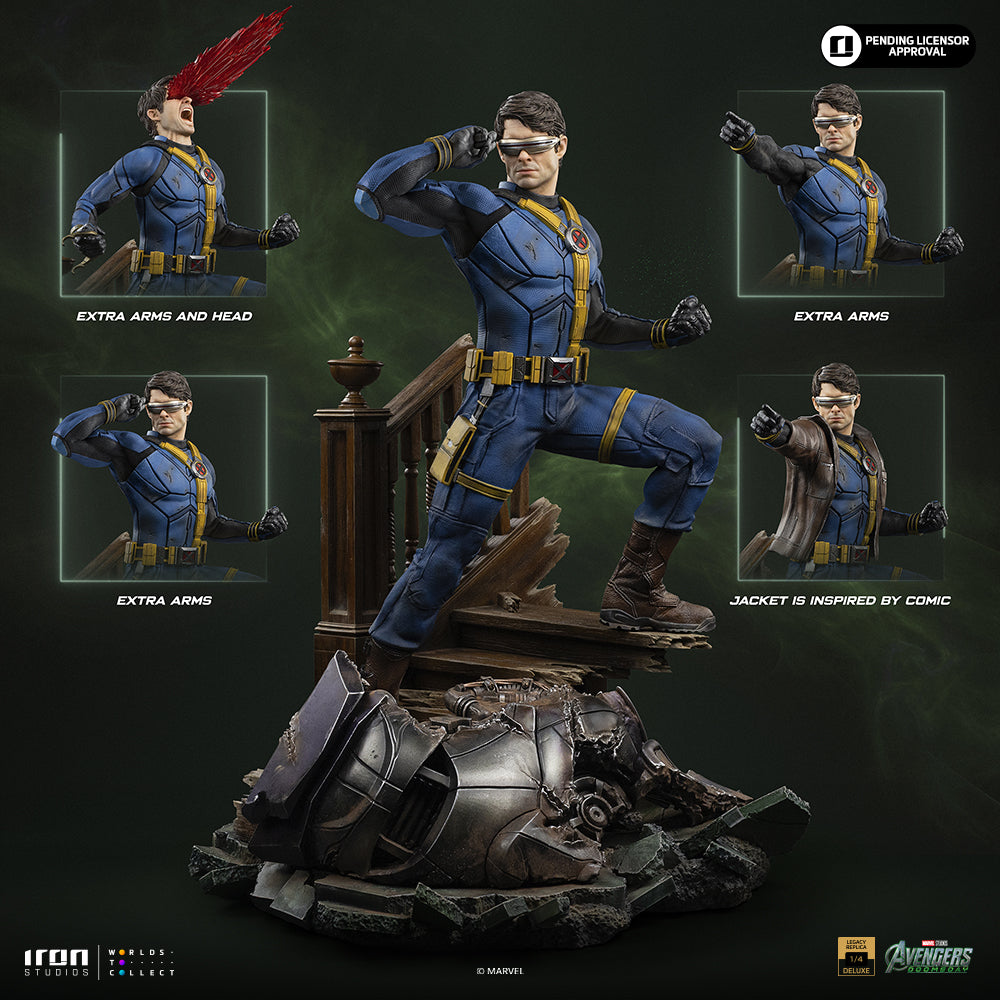 Pré-commande - Statue Cyclops Deluxe ver. - Avengers: Doomsday - Legacy Replica 1/4 - Iron Studios