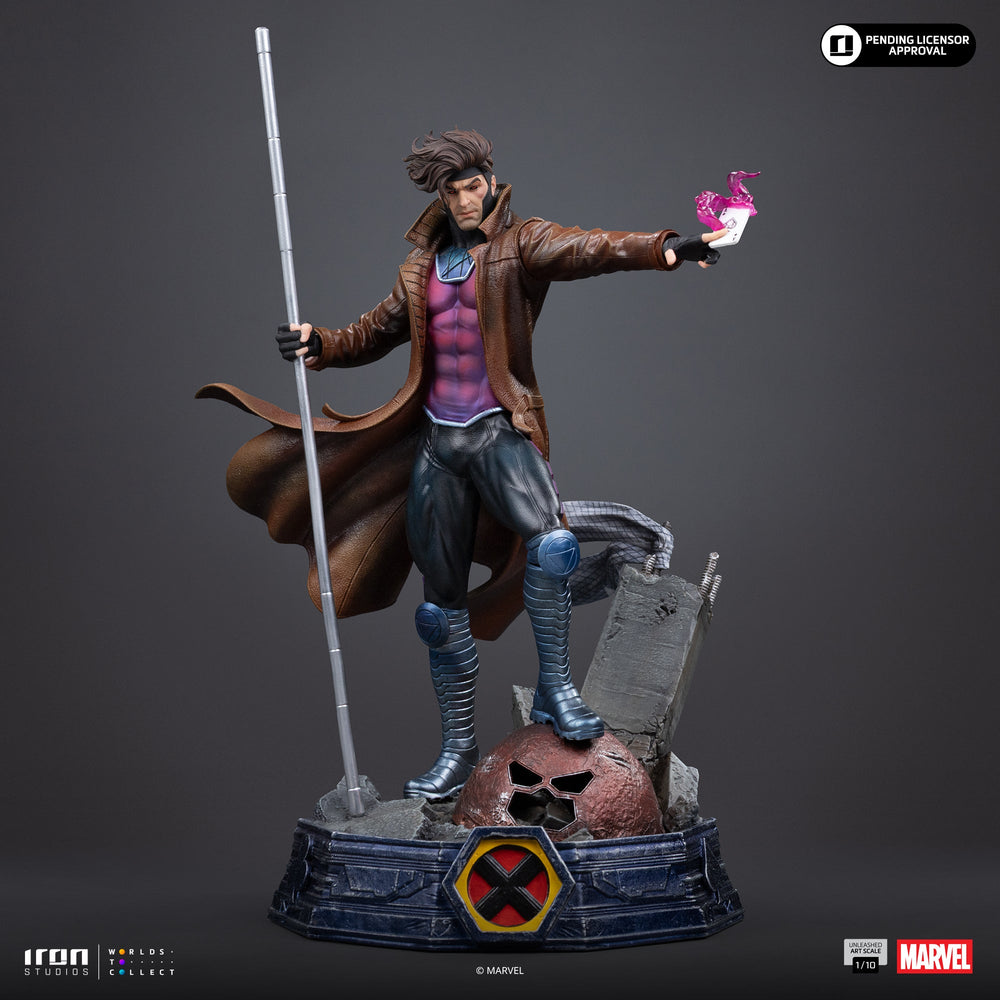 Pré-commande - Statue Gambit Unleashed - X-Men - Art Scale 1/10 - Iron Studios