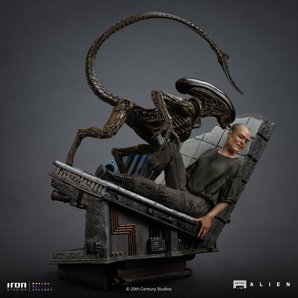 Pré-commande - Statue Ellen Ripley and Dog Alien - Alien 3 - Art Scale 1/10 - Iron Studios