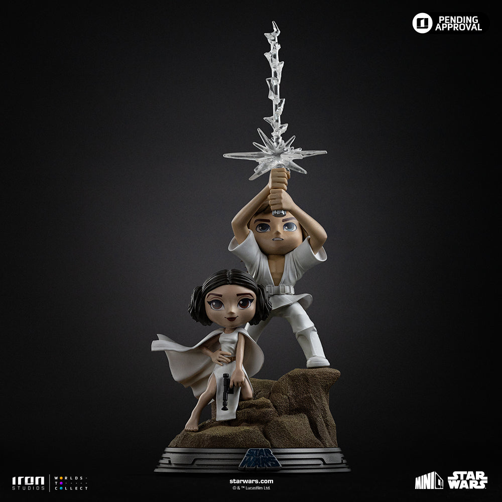 Statue Luke and Leia - Star Wars - MiniCo - Iron Studios