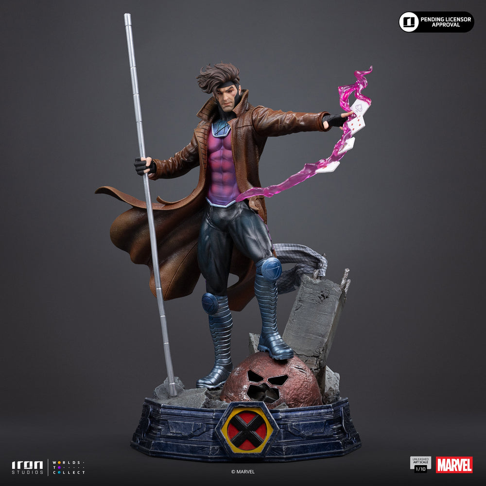 Pré-commande - Statue Gambit Unleashed - X-Men - Art Scale 1/10 - Iron Studios