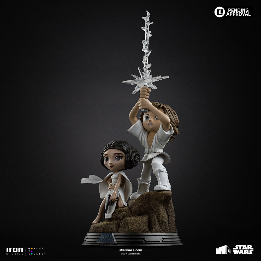 Statue Luke and Leia - Star Wars - MiniCo - Iron Studios