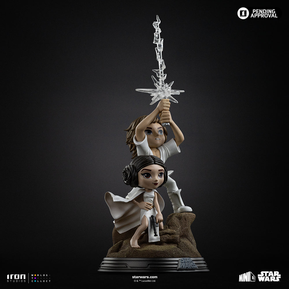 Statue Luke and Leia - Star Wars - MiniCo - Iron Studios