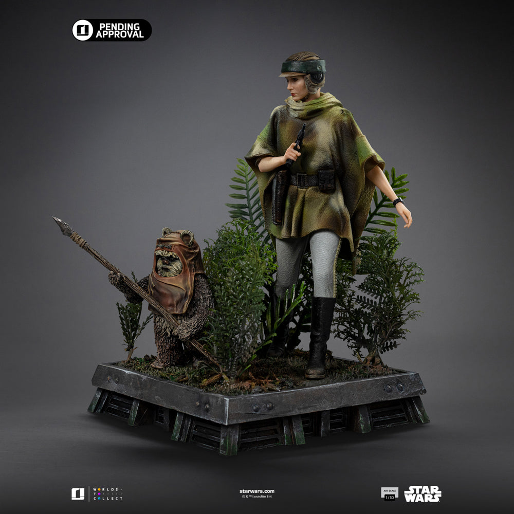 Statue Leia and Wicket - Star Wars Episode VI - Art Scale 1/10 - Iron Studios