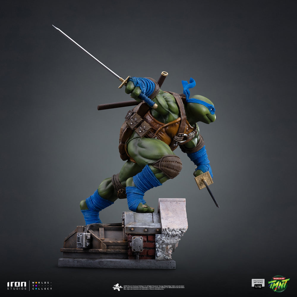 Pré-commande - Statue Leonardo Unleashed - Teenage Mutant Ninja Turtles - Art Scale 1/10 - Iron Studios