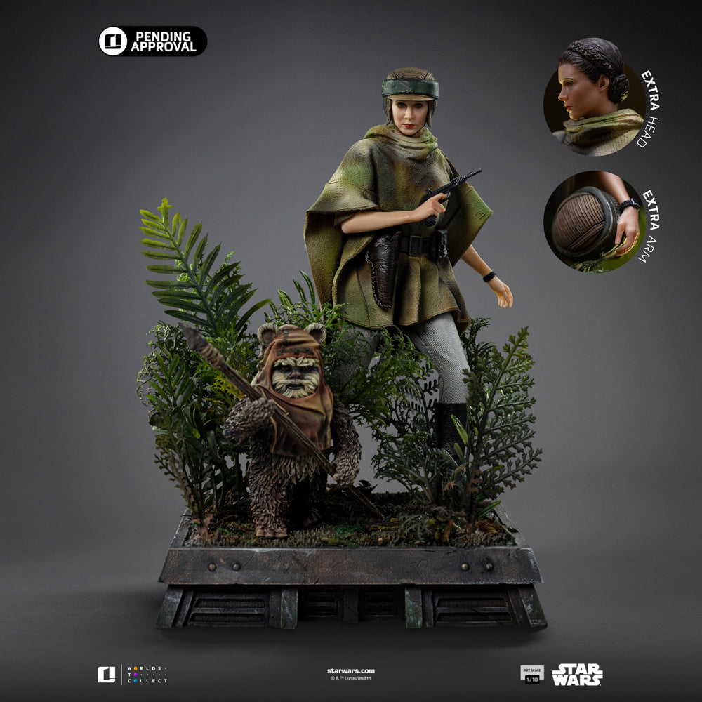 Statue Leia and Wicket - Star Wars Episode VI - Art Scale 1/10 - Iron Studios