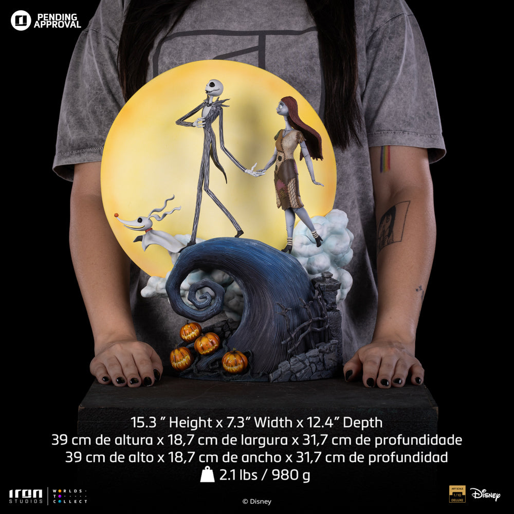 Pré-commande - Statue Jack and Sally - Nightmare Before Christmas - Deluxe Art Scale 1/10 - Iron Studios