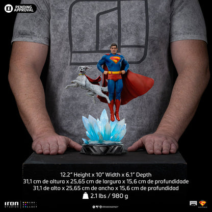 Statue Superman and Krypto - Superman: Legacy - Art Scale 1/10 - Iron Studios