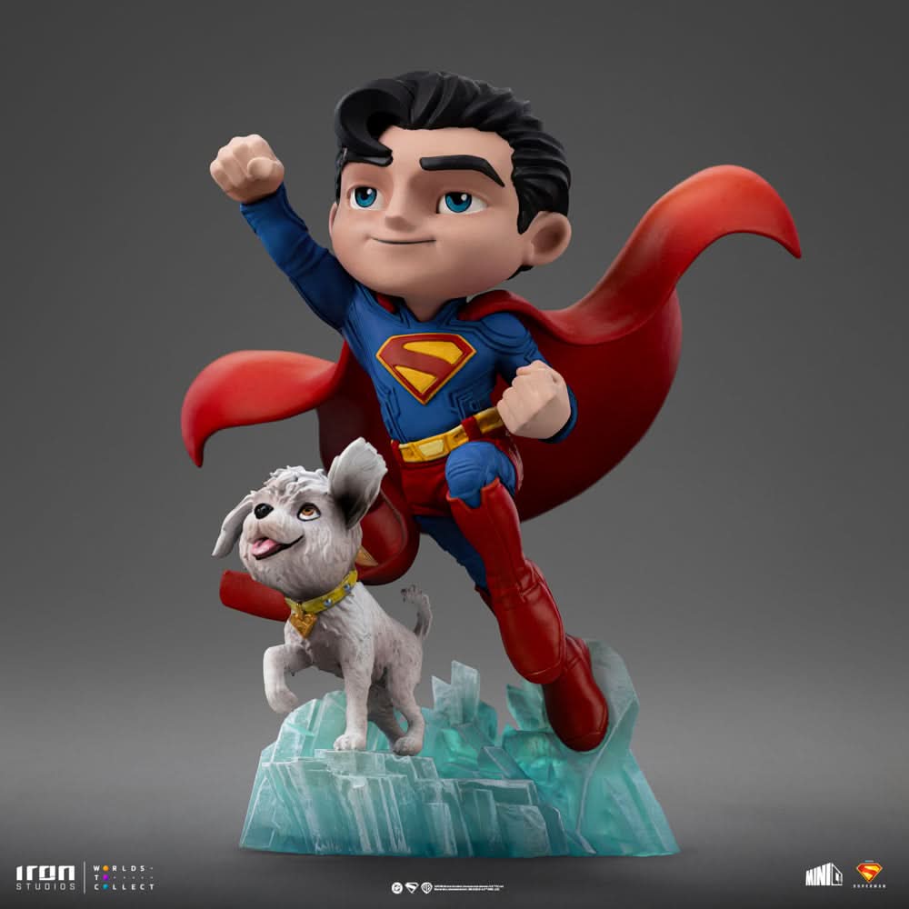Statue Superman and Krypto - Superman - MiniCo - Iron Studios