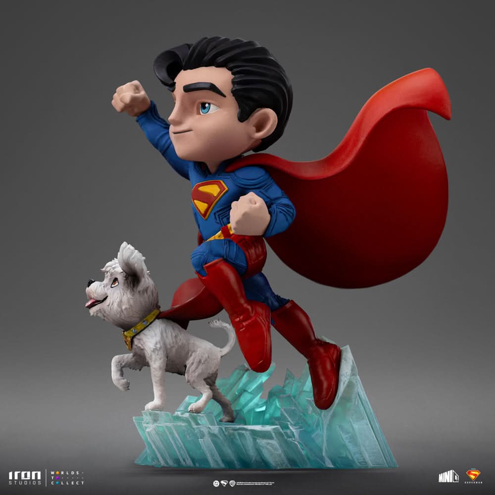 Statue Superman and Krypto - Superman - MiniCo - Iron Studios