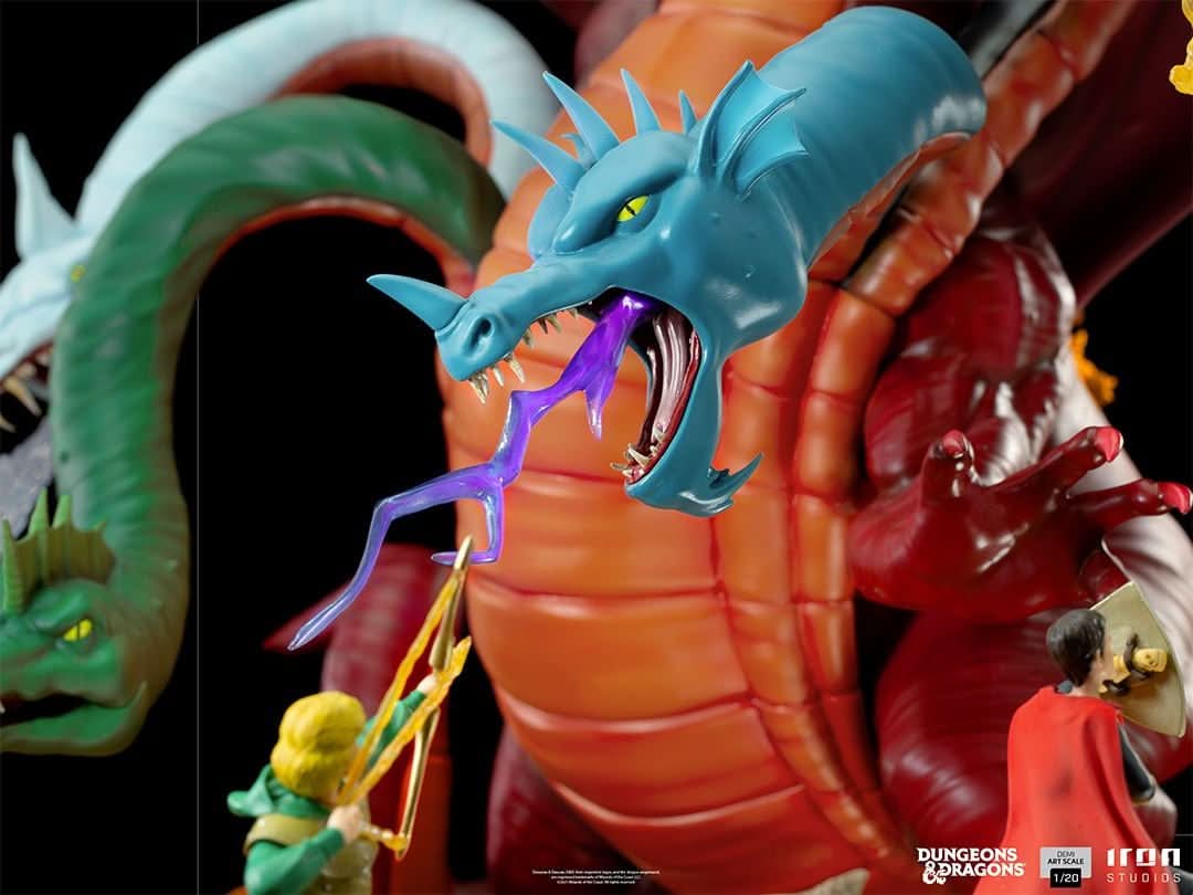 Statue Tiamat Battle Diorama - Dungeons and Dragons - Demi Art 1/20 - Iron Studios