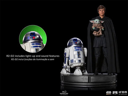 Luke Skywalker, R2-D2 and Grogu - Star Wars: The Mandalorian - Legacy Replica 1/4 - Iron Studios