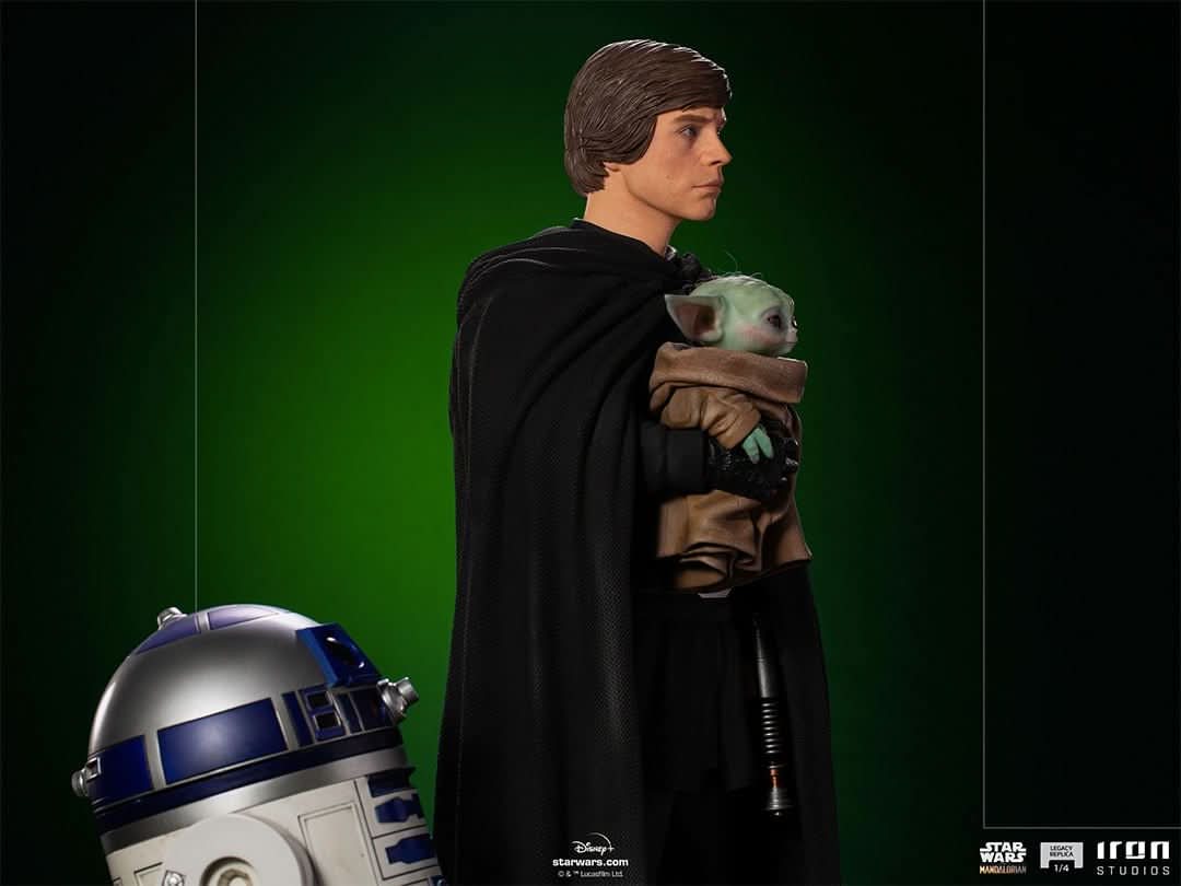 Luke Skywalker, R2-D2 and Grogu - Star Wars: The Mandalorian - Legacy Replica 1/4 - Iron Studios