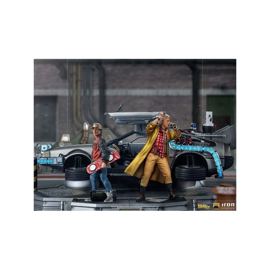 Delorean Full Set Deluxe - Back to the Future II - Art Scale 1/10 - Iron Studios