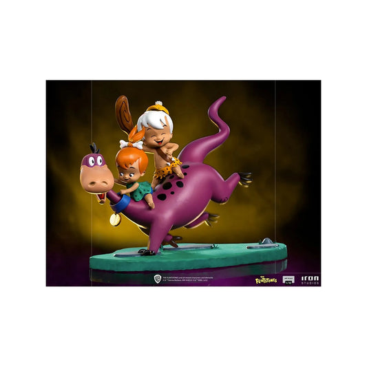 Statue Dino, Pebbles, Bamm-Bamm - The Flintstones - Art Scale 1/10 - Iron Studios