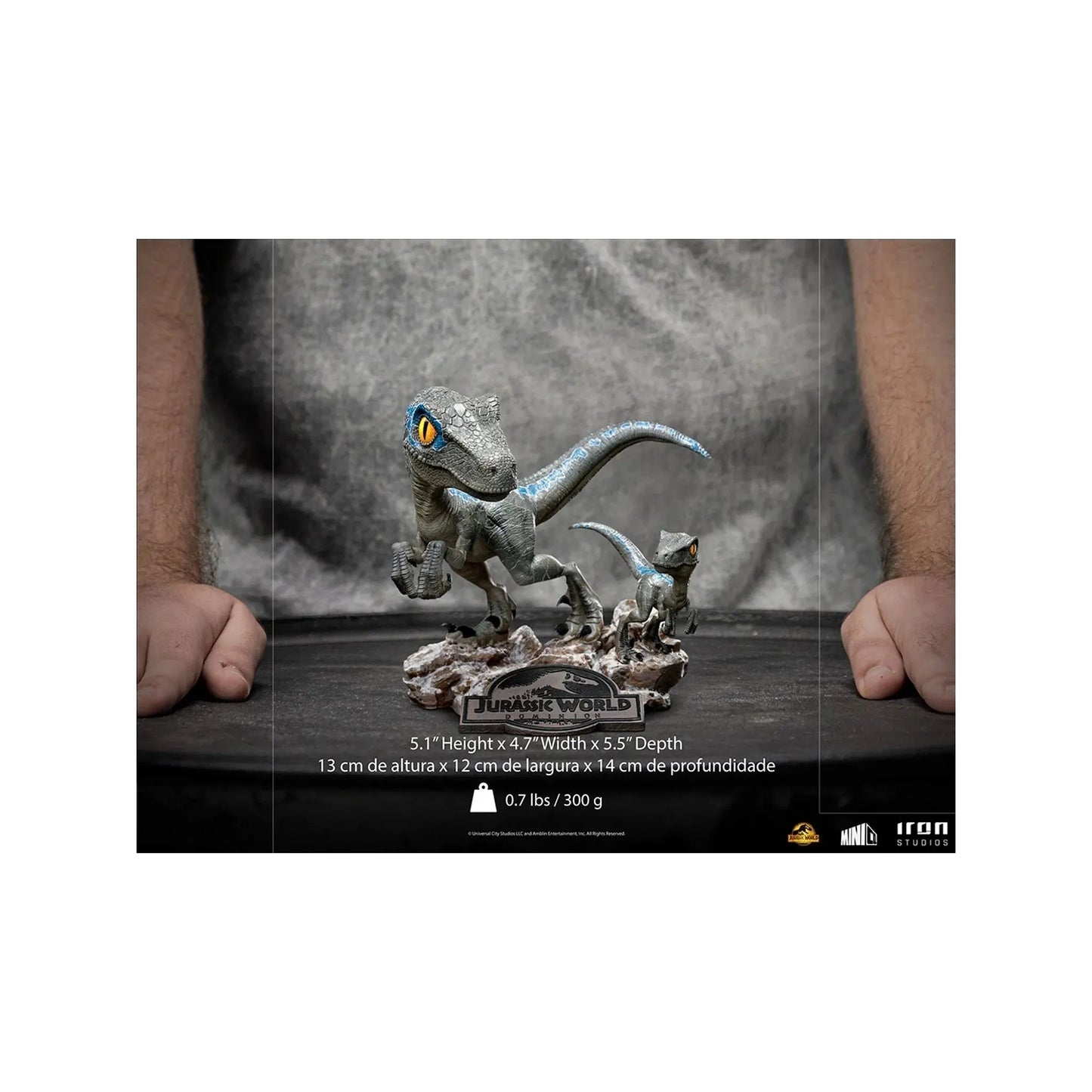 Statue Blue and Beta - Jurassic World: Dominion - MiniCo - Iron Studios
