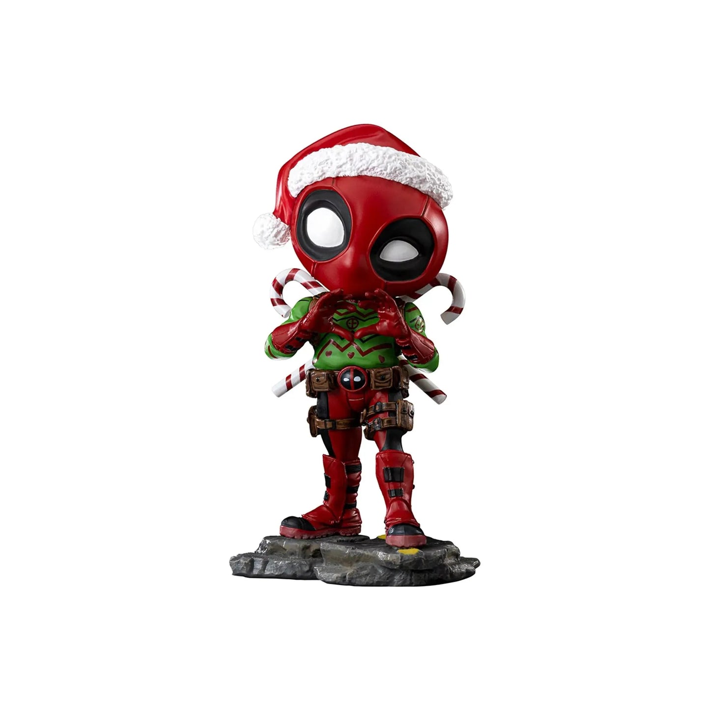 Statue Deadpool Holidays Ver - Marvel Comics - MiniCo - Iron Studios