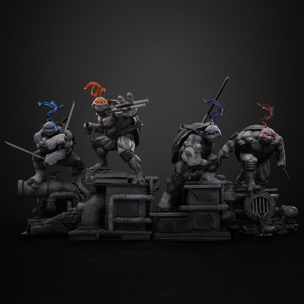 Michelangelo (Black and White Variant) - Teenage Mutant Ninja Turtles - BDS Art Scale 1/10 - Iron Studios