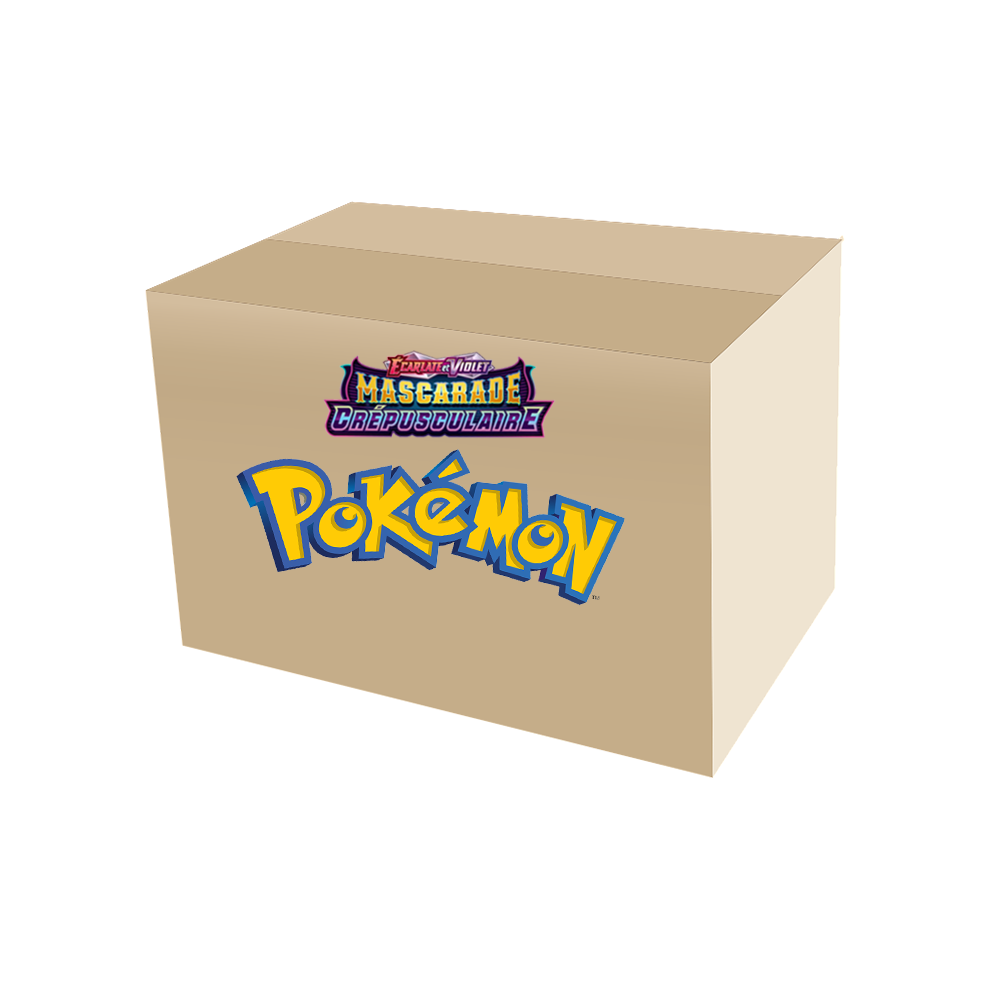 Carton de 36 boosters sous blister Pokémon EV06 Mascarade Crépusculaire - Français