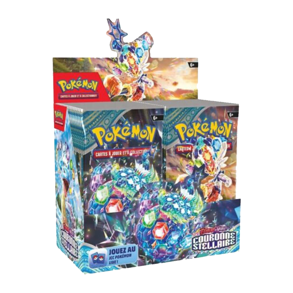 Boite de 36 boosters Pokémon Couronne Stellaire EV7