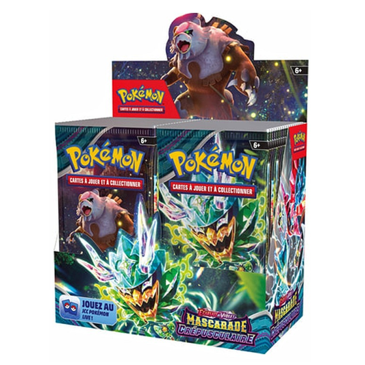 Boite de 36 boosters Pokémon Mascarade Crépusculaire EV6