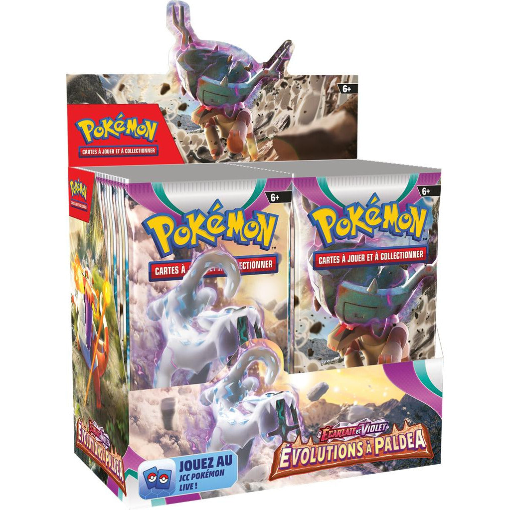 Boite de 36 boosters Pokémon Évolutions à Paldea - EV02