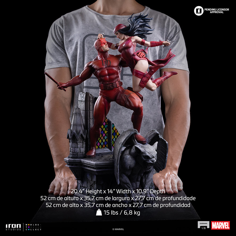 Pré-commande - Statue Daredevil and Elektra - Marvel Comics - Diorama 1/6 - Iron Studios