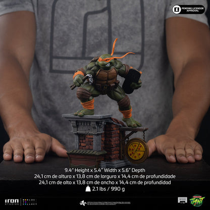 Pré-commande - Statue Michelangelo Unleashed - Teenage Mutant Ninja Turtles - Art Scale 1/10 - Iron Studios